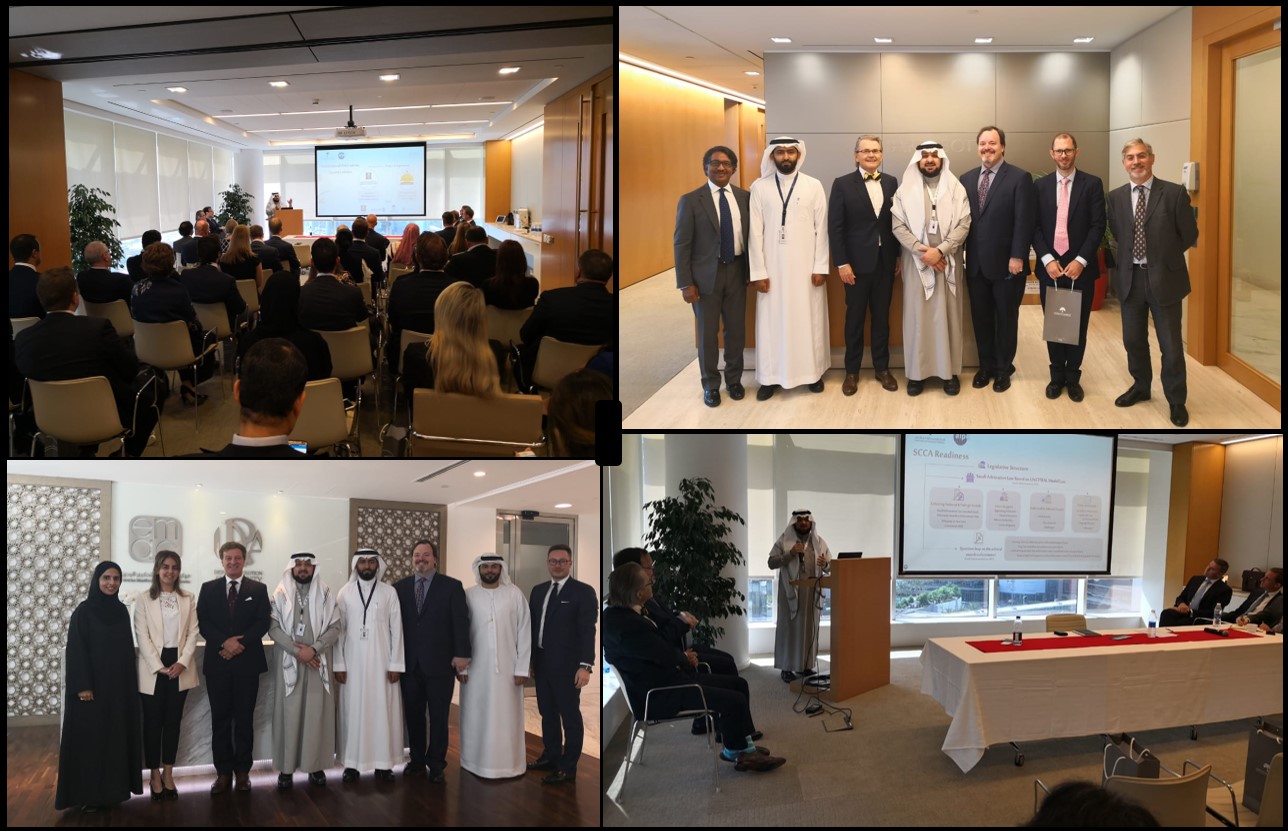 The Saudi Center for Commercial Arbitration concludes a series of official meetings and workshops in Dubai